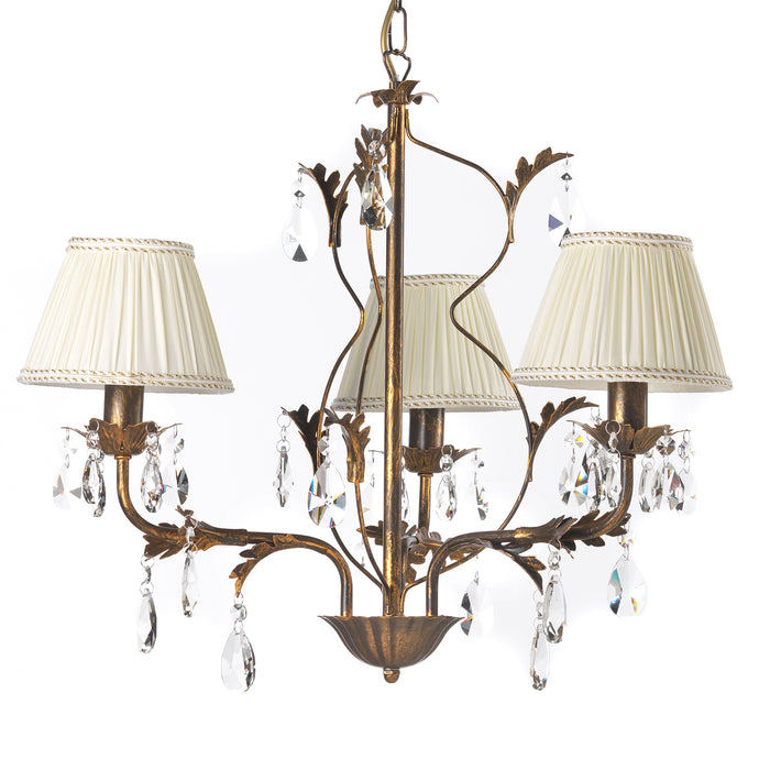 Lampadario 3 luci Karen bronzo