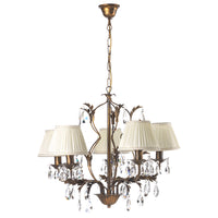 Lampadario 5 luci Karen bronzo