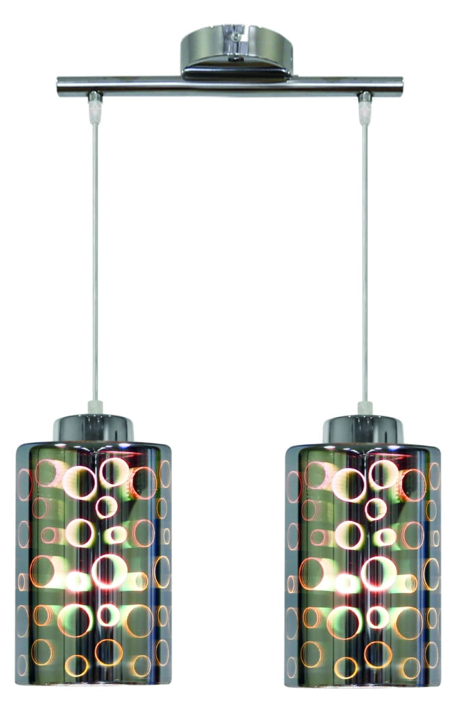 Candellux NOCTURNO lampada a sospensione 2xE27 cromata