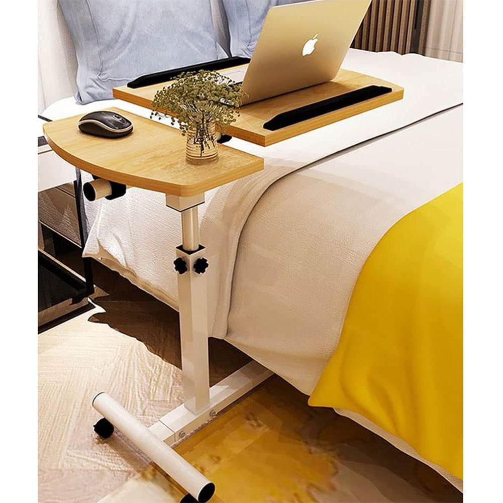 Tavolo Scrivania Porta Pc Computer Regolabile Tavolino Letto Divano con Ruote