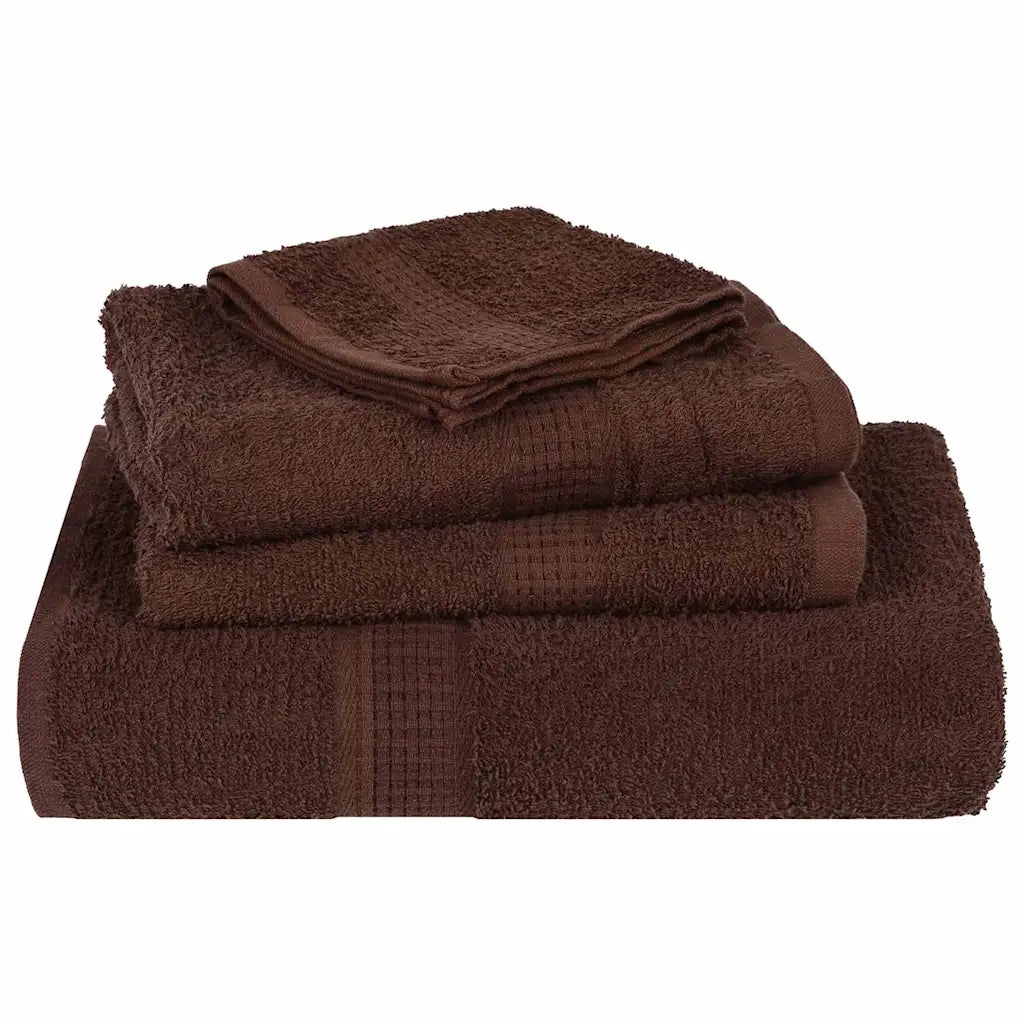 Set di asciugamani 8 pezzi FROGN Marrone 360 g/m² 137065