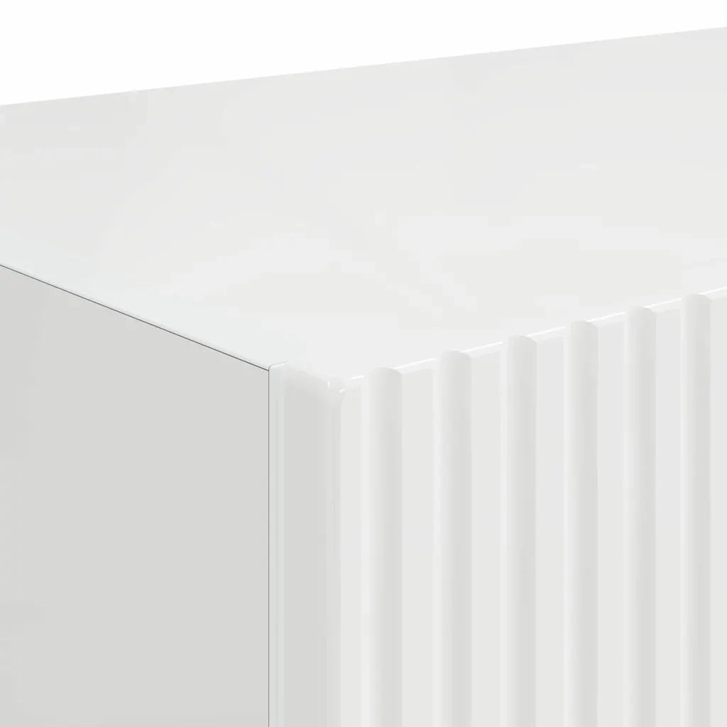 Mobile TV da parete Bianco Lucido 60 x 31 x 29,5 cm 892197