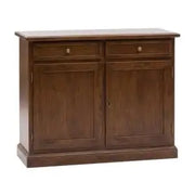 Credenza madia buffet in legno arte povera 2 ante mod Martini noce scuro