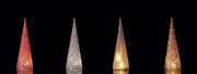 Dercorazione Natalizia Casa Albero di Natale Luminoso con Led 38 cm 4 Colori