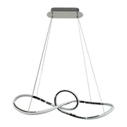 Lampada a sospensione Marco cromo LED 42W 4000K Milagro
