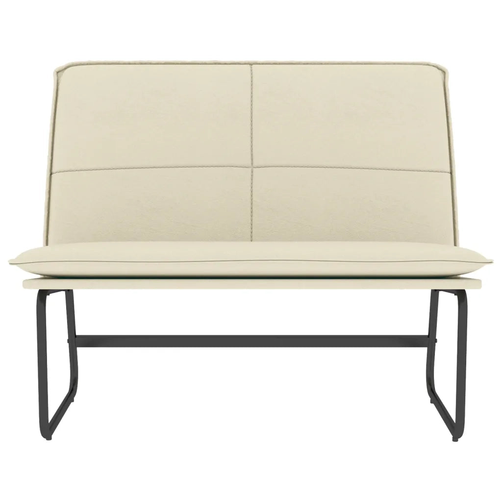 Panca Crema 100x75x76 cm in Similpellecod mxl 70609