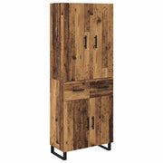Credenza con cassetto 2 pz | Madia | Buffet da pranzo | Armadio da pranzo Legno vecchio 69,5 x 34 x 180 cm