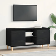 Mobile TV Rovere Nero 102 x 35 x 50 cm Legno multistrato 862584