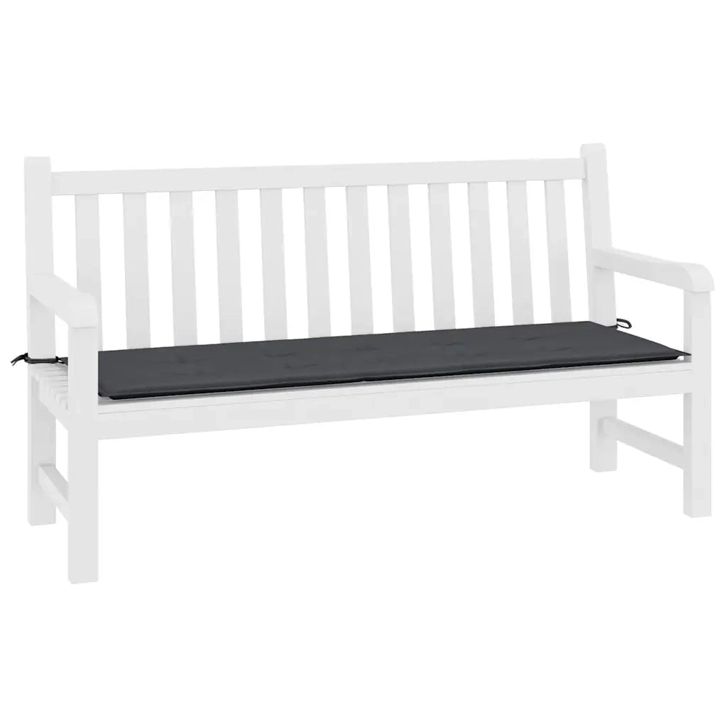 Cuscino per Panca Nero 200x50x4 cm in Tessuto Oxford 47613
