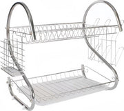 Houder per bicchieri - 2 livelli - contenitore per utensili da cucina - contenitore per bicchieri - contenitore per residui - lavello - piano di lavoro - zinco