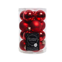 CONFEZIONE 16 PALLINE ROSSE