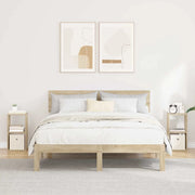 Comodino con cassetto 2 pcs Rovere Sonoma 25,5 x 22 x 49,5 cm