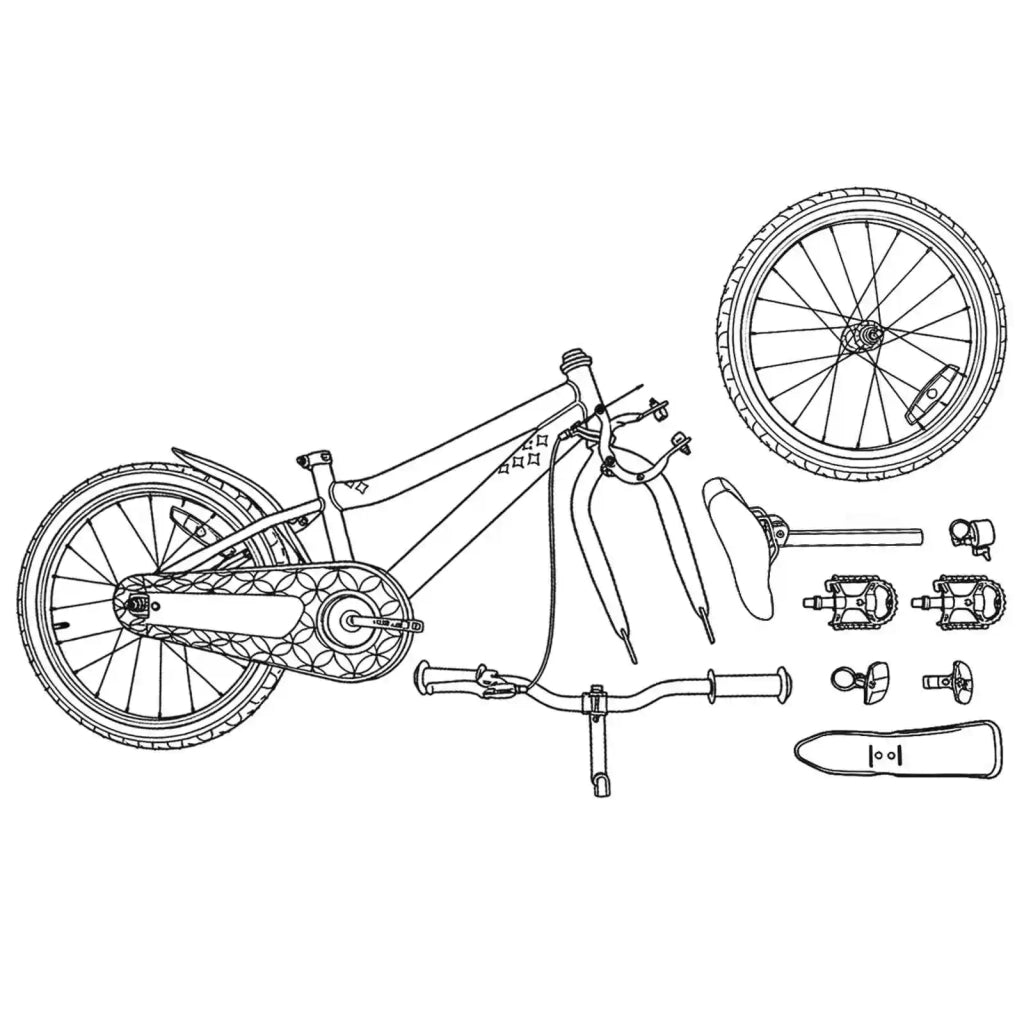 Bicicletta per Bambini | Bici per bambini 18 Pollici per bambini dai 5 ai 7 anni