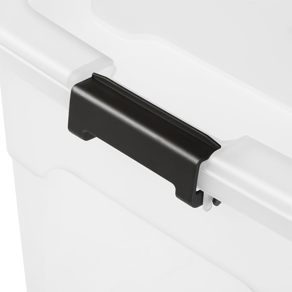 Set Scatole 4 x 45 L Portaoggetti in Plastica Cassetto Contenitore Salvaspazio