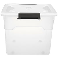 Set Scatole 4 x 45 L Portaoggetti in Plastica Cassetto Contenitore Salvaspazio