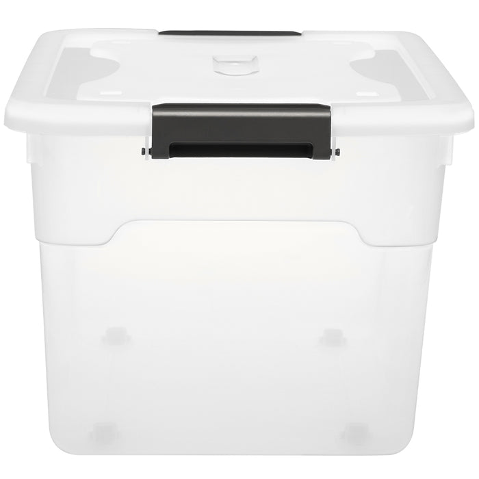 Set Scatole 4 x 60 L Portaoggetti in Plastica Cassetto Contenitore Salvaspazio