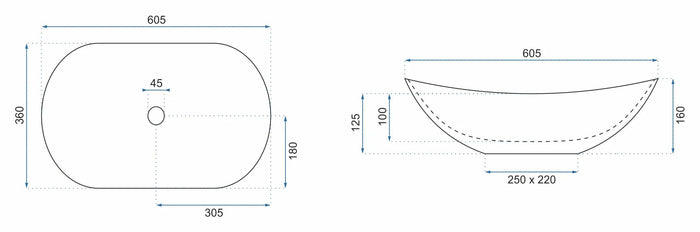 Lavabo Da Appoggio Rea Royal Sand