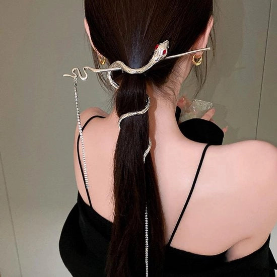 Accessori per Capelli in Argento con Punte e Pettini per Capelli Lunghi per Donne