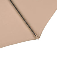 Ombrellone da Giardino Decentrato da Esterno Beige Diametro 3M con Base a Croce