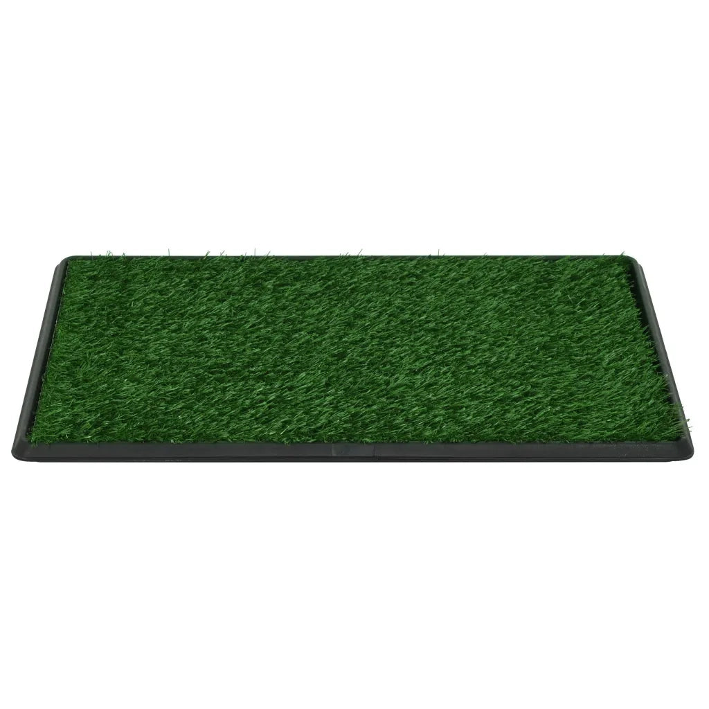 Toilette Animali 2 pz Vassoio e Prato Finto Verde 76x51x3cm WC CFW1258561