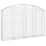 Cesto Gabbione ad Arco 200x30x120/140 cm Ferro Zincato