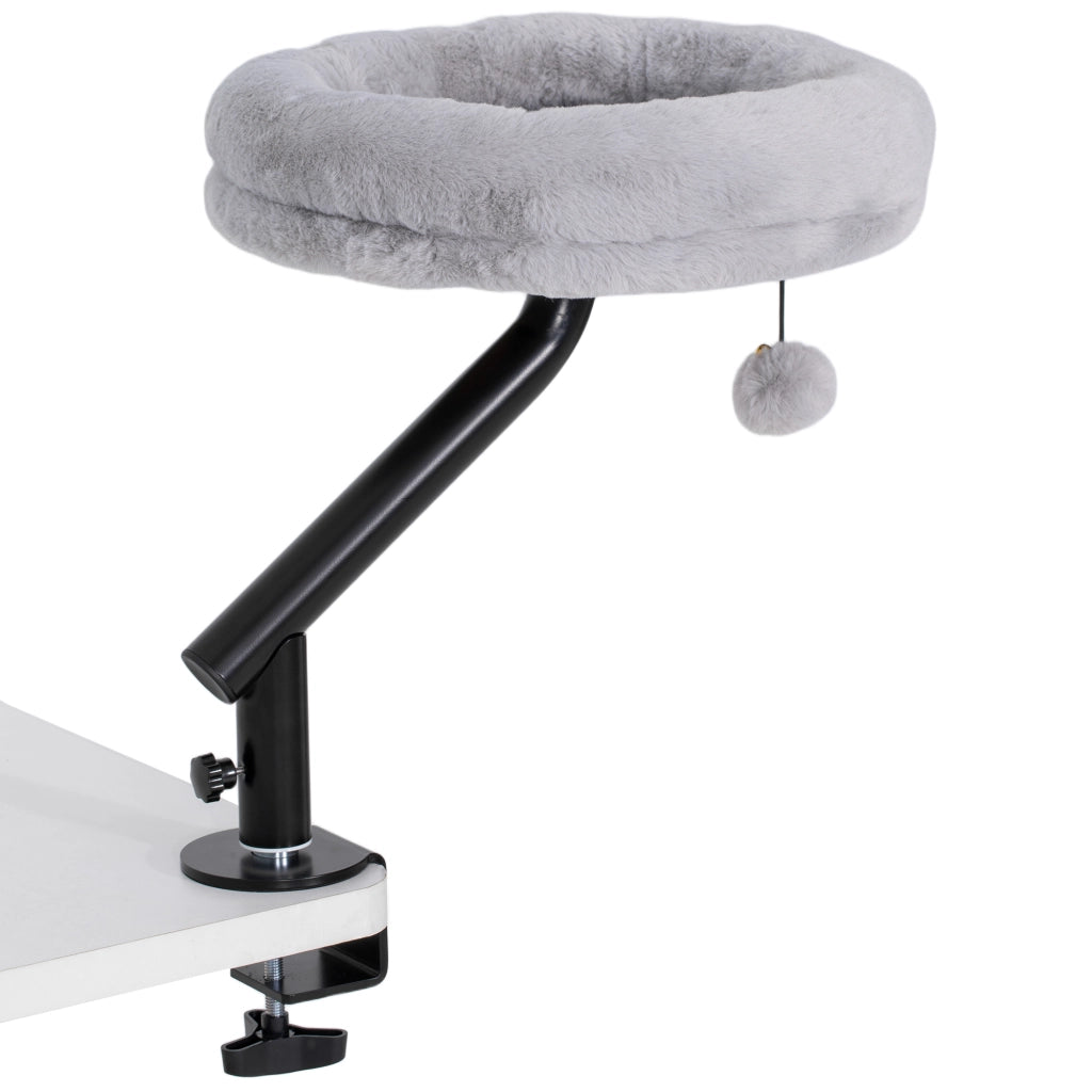 Letto per gatti con scrivania regolabile ¨C zephmum ¨C Grigio 45x60x20 cm