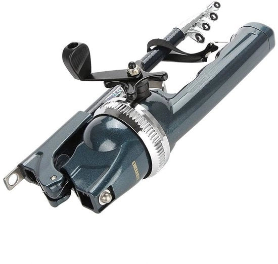 Hengel luce leggero pieghevole - Sport da pesca - Hengel fissa - Supporto per hengel - Ergonomico manico antiscivolo - Asta per pesca