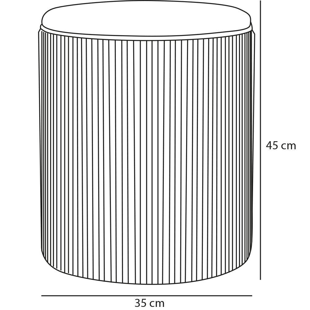 Pouf Contenitore Ecopelle Blu Decoro Oro Poggiapiedi Seduta Imbottita 35x45cm