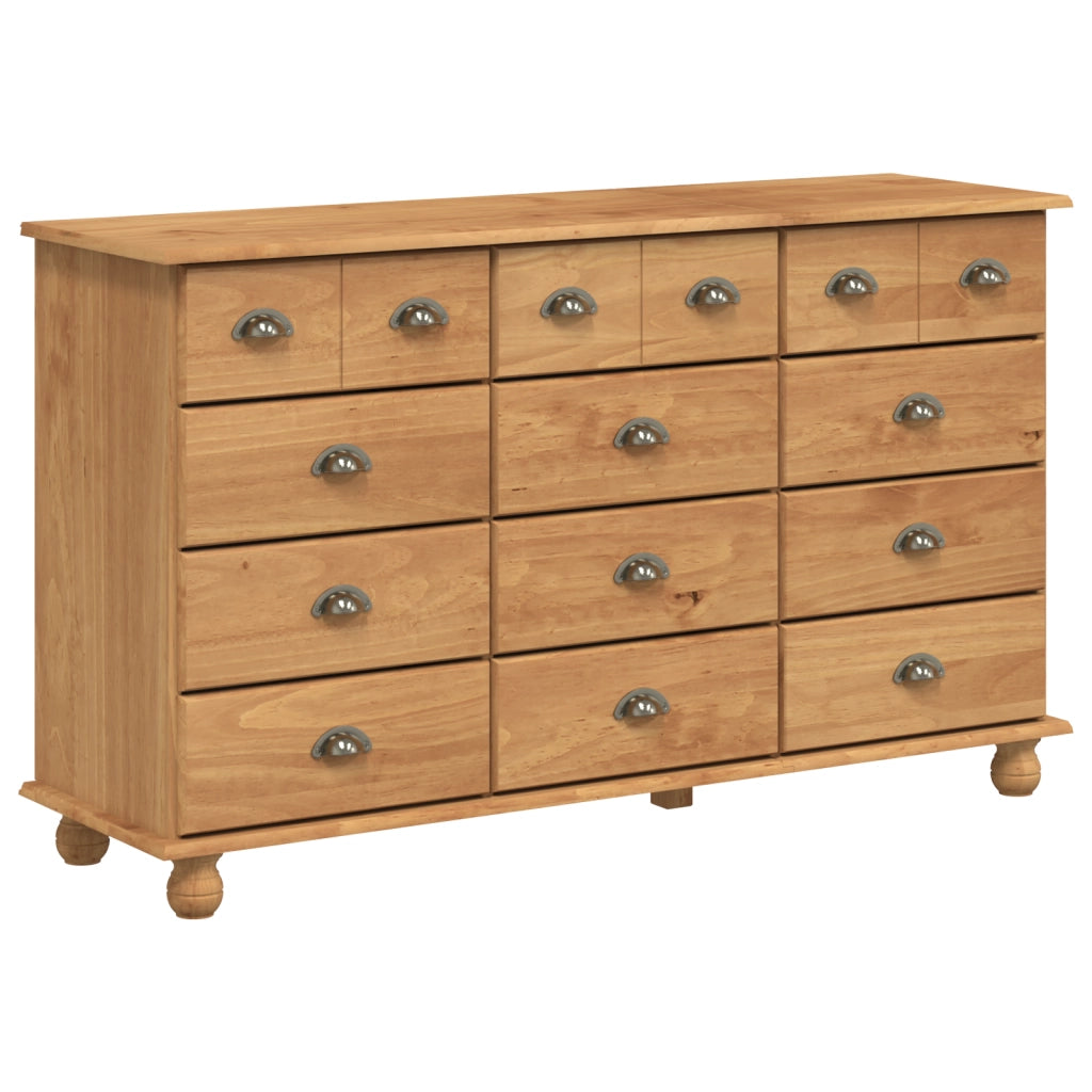 Cassettiera "ASKIM" 79x40x133.5 cm Legno massello di pino