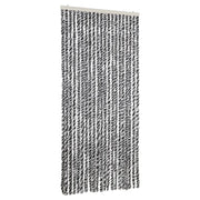Tenda Antimosche Grigia Nera e Bianca 90x220 cm in Ciniglia CFW2740278