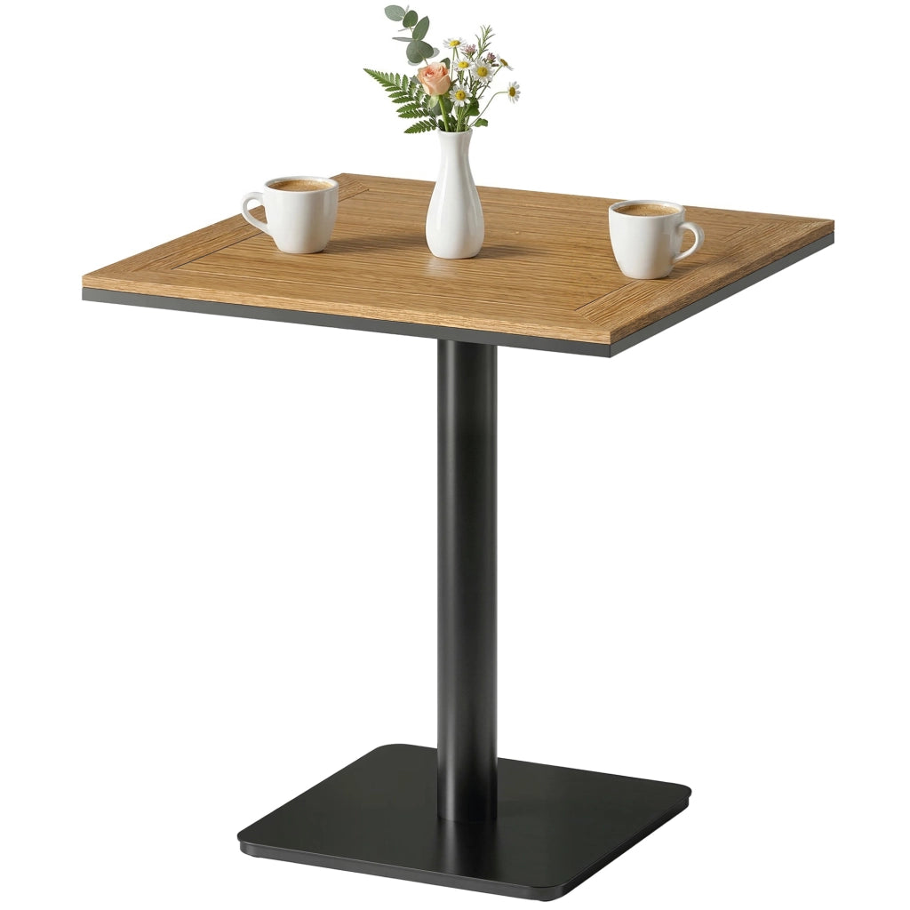 Tavolino da giardino quadrato ¨C Zephmum ¨C Legno effetto 70x70 cm