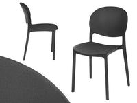 Sedia in Termoplastica Kit 4pz Sedie Impilabili Resistenti per Sala da Pranzo, Cucina , Terrazzo