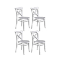 Sedia da Sala Cucina Kit 4pz Plastica Resistente Sedie Ideali per uso Interno/Esterno