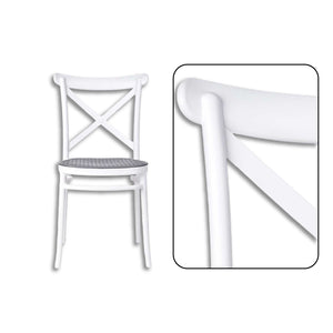 Sedia da Sala Cucina Kit 4pz Plastica Resistente Sedie Ideali per uso Interno/Esterno