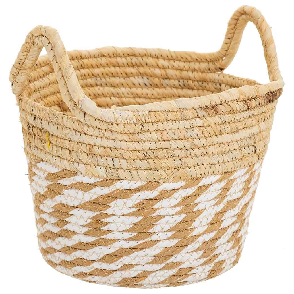 Cesto in fibra naturale marrone D30x21
