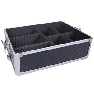 Trolley Makeup 4in1 Valigetta Nero Trucco Estetista Beauty Case Ruote Staccabili