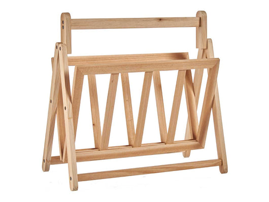 Porta Riviste in Legno Pieghevole Salvaspazio 36.5x30 H 37.5 cm