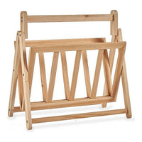 Porta Riviste in Legno Pieghevole Salvaspazio 36.5x30 H 37.5 cm