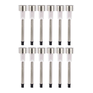 Lampada Solare Giardino Esterno 12pcs LED Luci Solari per Prato Terra H31cm