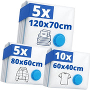 20 sacchi di stoccaggio per abbigliamento - Opberging - Diversi formati