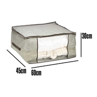 Scatole Kit 4pz Contenitori Indumenti Piumoni Vestiti Organizer Armadio 60x45x30