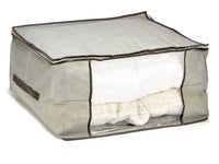 Scatole Kit 4pz Contenitori Indumenti Piumoni Vestiti Organizer Armadio 60x45x30