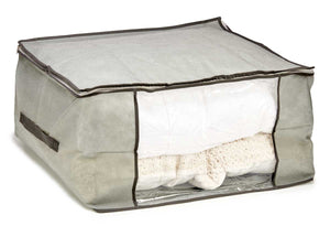 Scatole Kit 4pz Contenitori Indumenti Piumoni Vestiti Organizer Armadio 60x45x30