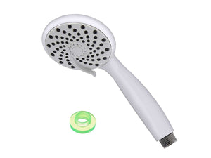 Doccetta di ricambio Anticalcare Risparmio Idrico del 30% Ugelli in Silicone Silver