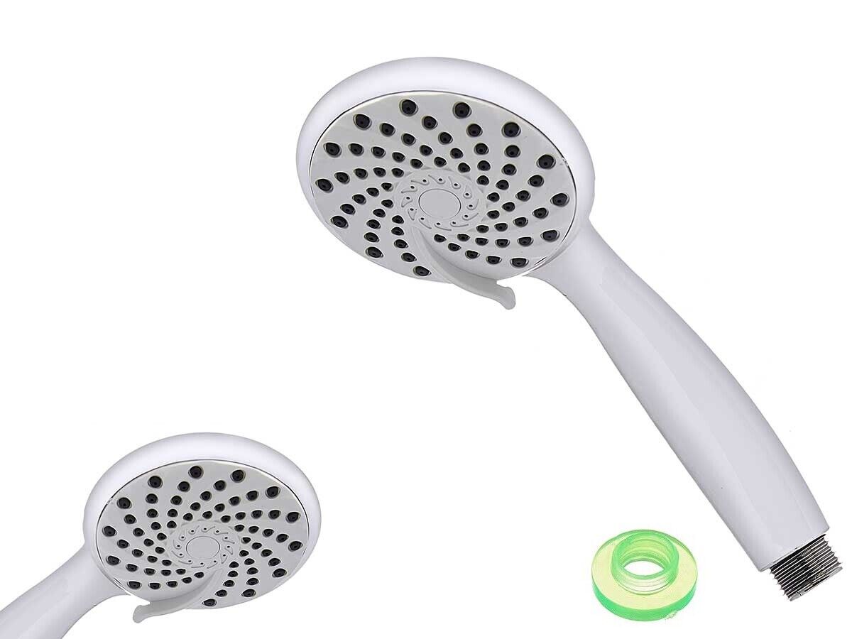 Doccetta di ricambio Anticalcare Risparmio Idrico del 30% Ugelli in Silicone Silver