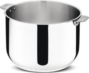 Pentola da cucina 26 cm acciaio inox 18/10 di alta qualità, staccabile per forno a induzione, realizzato in Italia.