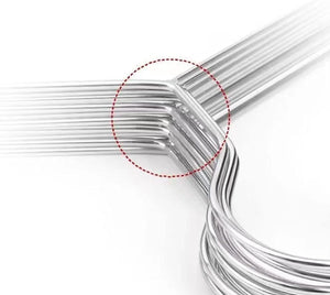 Grucce 36pz Appendiabiti in Acciaio Pesante Salvaspazio Resistenti Giacche Vestiti Pantaloni