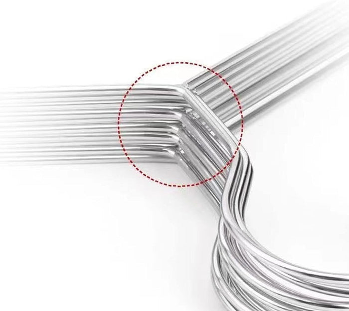 Grucce 36pz Appendiabiti in Acciaio Pesante Salvaspazio Resistenti Giacche Vestiti Pantaloni