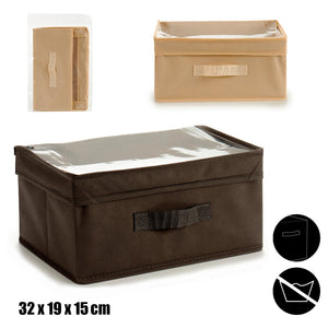 Scatole Kit 3pz TNT e PVC Ideali per il Cambio Stagione Contenitore Salvaspazio