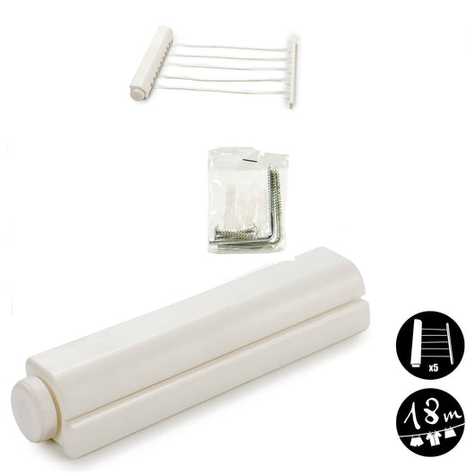 Stendino Estendibile 5 Corde Estensione fino a 3.6 mt uso Interno Casa Hotel B&B